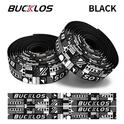 BUCKLOS Ταινία τιμονιού ποδηλασίας EVA Αντιολισθητική ταινία ποδηλάτου δρόμου Ανθεκτικά βύσματα άκρου Bartape