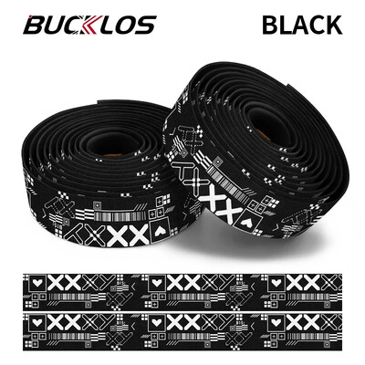 BUCKLOS Ταινία τιμονιού ποδηλασίας EVA Αντιολισθητική ταινία ποδηλάτου δρόμου Ανθεκτικά βύσματα άκρου Bartape