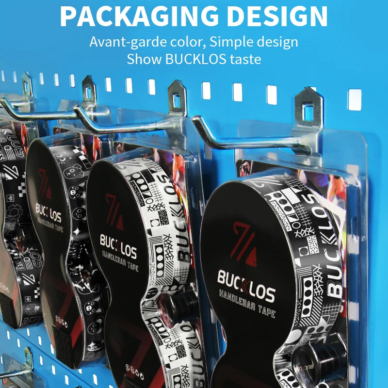 BUCKLOS Ταινία τιμονιού ποδηλασίας EVA Αντιολισθητική ταινία ποδηλάτου δρόμου Ανθεκτικά βύσματα άκρου Bartape