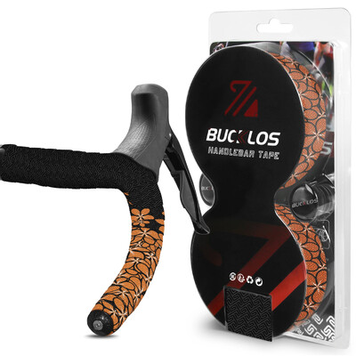 BUCKLOS Izdržljiva traka za upravljač bicikla Protuklizna traka za upijanje udaraca za cestovne bicikle Traka za ručku s čepovima Dodaci za bicikl