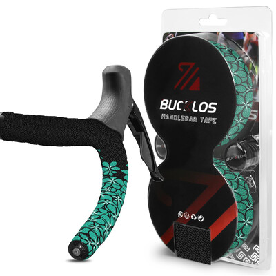 BUCKLOS Izdržljiva traka za upravljač bicikla Protuklizna traka za upijanje udaraca za cestovne bicikle Traka za ručku s čepovima Dodaci za bicikl
