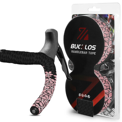 BUCKLOS Izdržljiva traka za upravljač bicikla Protuklizna traka za upijanje udaraca za cestovne bicikle Traka za ručku s čepovima Dodaci za bicikl