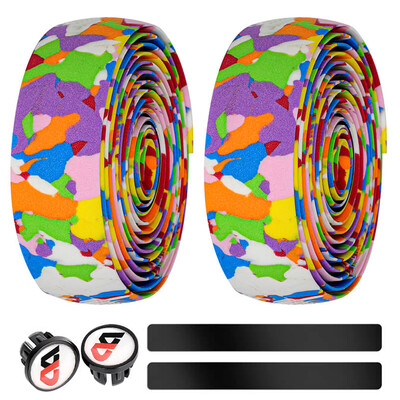 6 kom Traka za upravljač cestovnog bicikla Pojas za biciklističku ručku Ljepljivi remen Protuklizna šipka Oblozi Trake za pričvršćivanje Trake za upravljač