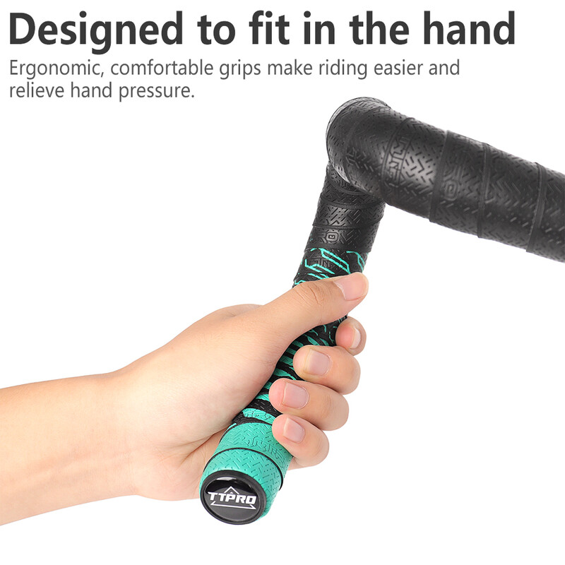 TTPRO velosipēda lente, neslīdoša amortizējoša ķirzaka raksts, divkrāsu ceļa grants stūres lente, velosipēdu detaļu vairumtirdzniecība