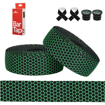 MOTSUV 1Pair jauns velosipēda stūres ceļa velosipēda pretslīdes silikagels EVA triecienu absorbcijas roktura lentes riteņbraukšanas aptinuma gala spraudnis