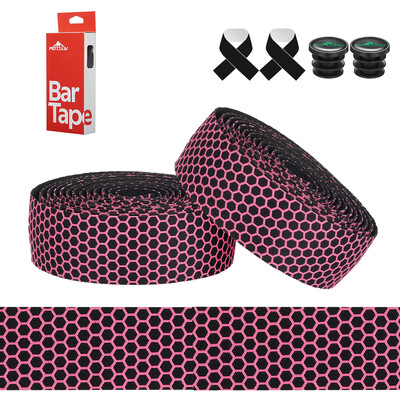 MOTSUV 1Pair jauns velosipēda stūres ceļa velosipēda pretslīdes silikagels EVA triecienu absorbcijas roktura lentes riteņbraukšanas aptinuma gala spraudnis