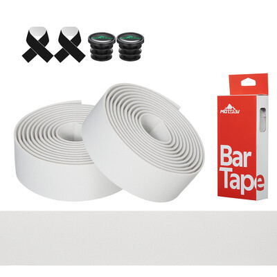 MOTSUV 1Pair jauns velosipēda stūres ceļa velosipēda pretslīdes silikagels EVA triecienu absorbcijas roktura lentes riteņbraukšanas aptinuma gala spraudnis