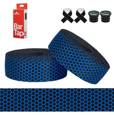 MOTSUV 1Pair jauns velosipēda stūres ceļa velosipēda pretslīdes silikagels EVA triecienu absorbcijas roktura lentes riteņbraukšanas aptinuma gala spraudnis