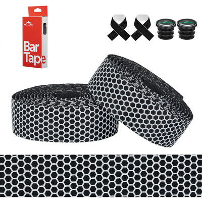 MOTSUV 1Pair jauns velosipēda stūres ceļa velosipēda pretslīdes silikagels EVA triecienu absorbcijas roktura lentes riteņbraukšanas aptinuma gala spraudnis