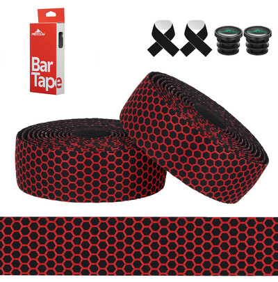 MOTSUV 1Pair jauns velosipēda stūres ceļa velosipēda pretslīdes silikagels EVA triecienu absorbcijas roktura lentes riteņbraukšanas aptinuma gala spraudnis