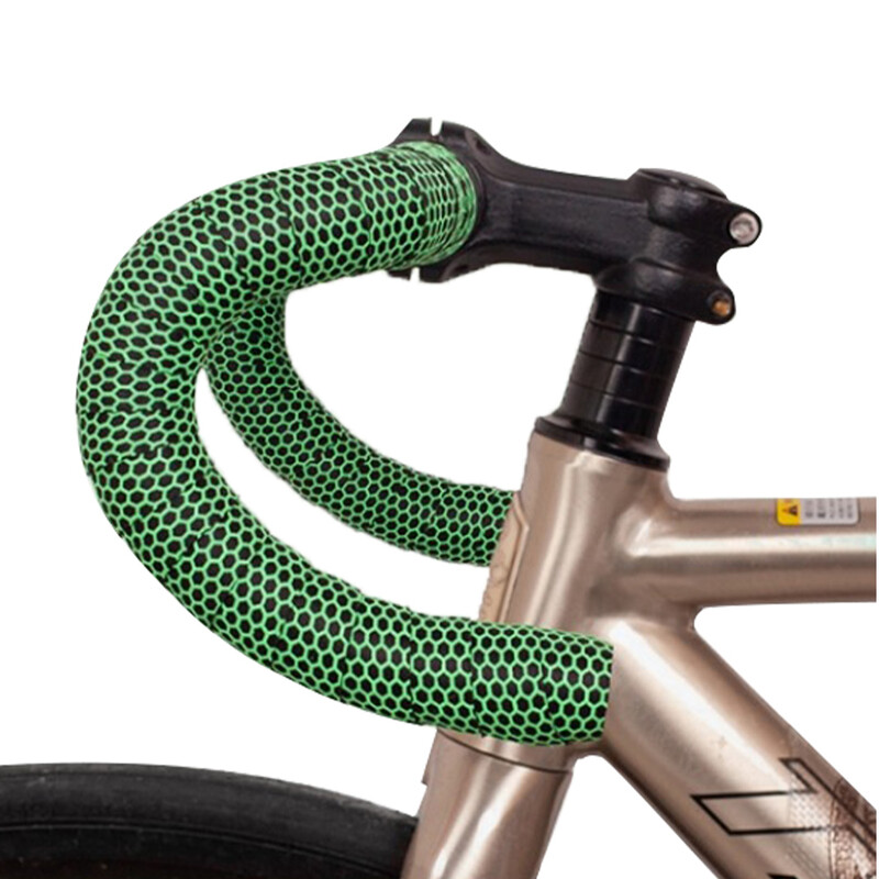MOTSUV 1Pair jauns velosipēda stūres ceļa velosipēda pretslīdes silikagels EVA triecienu absorbcijas roktura lentes riteņbraukšanas aptinuma gala spraudnis