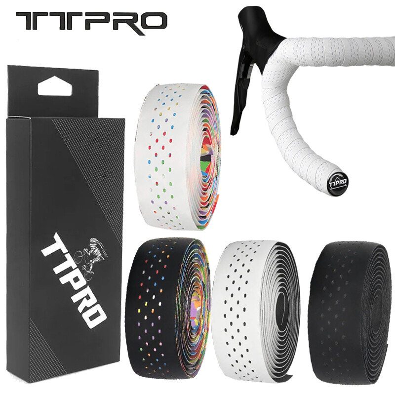 TTPRO Mummy velosipēda stūres lente ceļa grants velosipēda pretapaugšanas amortizējoša, elpojoša lente riteņbraukšanas piederumiem
