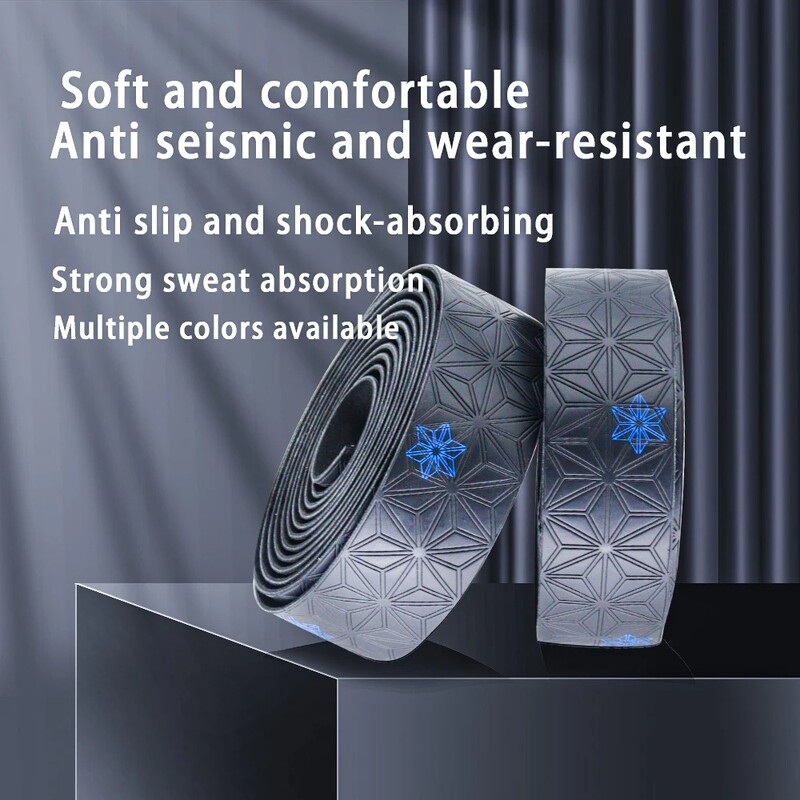 1 pāris šosejas velosipēda stūres lentes pretslīdēšanas PU triecienu absorbējoša stūres aptīšanas lente ar stūres gala spraudni Riteņbraukšanas piederumi