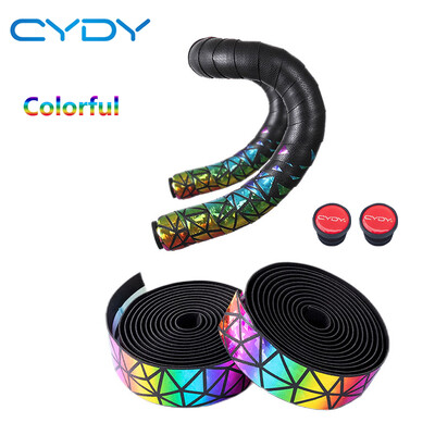 CYDY velosipēda stūres lente krāsaina PU+EVA riteņbraukšanas šosejas velosipēda roktura rokturis roktura stieņa jostas velosipēda siksnas riteņa pārsega piederumi