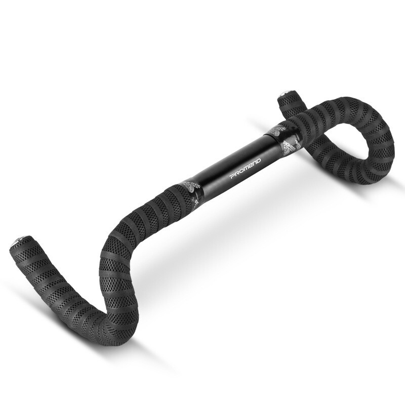 Promend Road Bike Handlebar Tape Μαύρο αναπνεύσιμο υλικό PU Αντιολισθητικό 200x3cm Αξεσουάρ ποδηλάτου ποδηλάτου