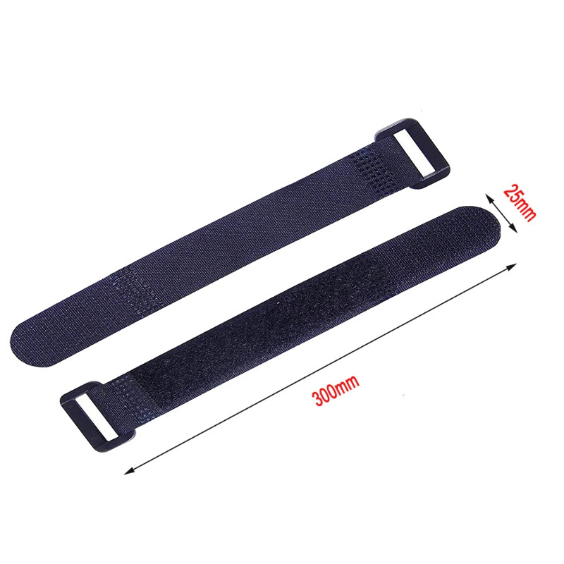 5gab 2,5 * 30 cm velosipēda kaklasaite Fiksēta siksna atkārtoti lietojama neilona velosipēda siksnas āķis un cilpas kabelis Daudzfunkcionāls pašlīmējošs stiprinājums