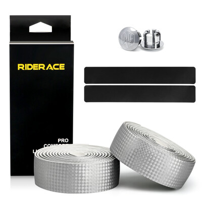 Velosipēda stūres lente, neslīdoša trieciena absorbcija šosejas velosipēda roktura siksnas riteņbraukšanai, mīksta pretvibrācijas lente ar stieņa gala spraudņiem