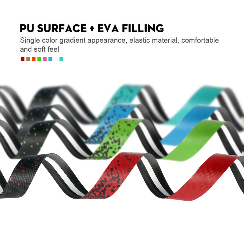 TOSEEK velosipēda stūres lentes pretvibrācijas PU EVA saliektas riteņbraukšanas šosejas velosipēdu lentes sacīkšu elpojošas, neslīdošas roktura stieņa jostas