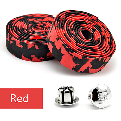 2 KOM EVA traka za upravljač bicikla Pojas za ručku biciklističkog brdskog bicikla Reflektirajuća folija Pojas za cestovni bicikl s čepovima