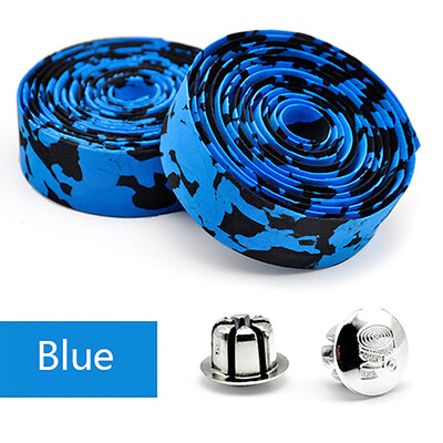 2 KOM EVA traka za upravljač bicikla Pojas za ručku biciklističkog brdskog bicikla Reflektirajuća folija Pojas za cestovni bicikl s čepovima