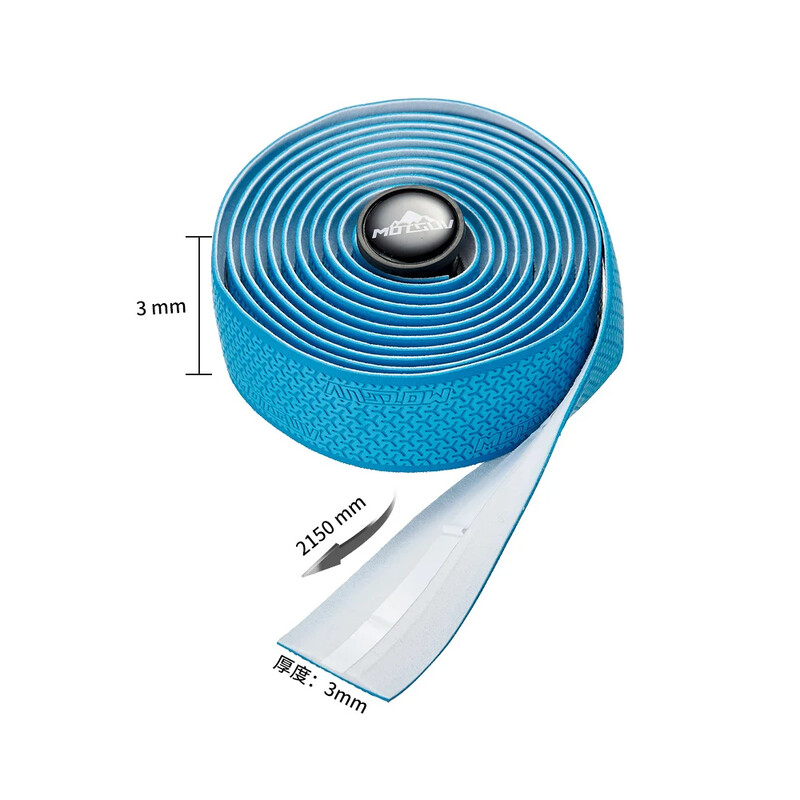 Bandă de ghidon pentru bicicletă de drum cu model 3D Bandă de ghidon anti-alunecare cu gel de siliciu Banda de ghidon de absorbție a șocurilor Banda de bară pentru ciclism Rachetă pentru undiță de pescuit