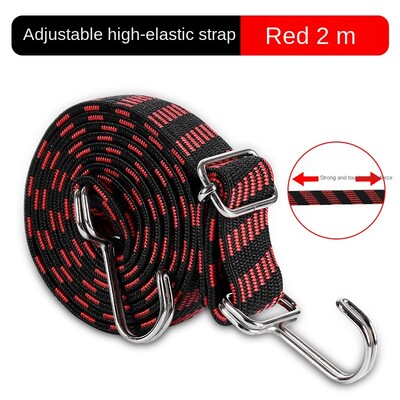 1 gab Velosipēdu gumijas gumijas bagāžas virves auklas āķi Velosipēdi Virves saite Velosipēda bagāžas jumta bagāžnieka siksna, fiksēta lente