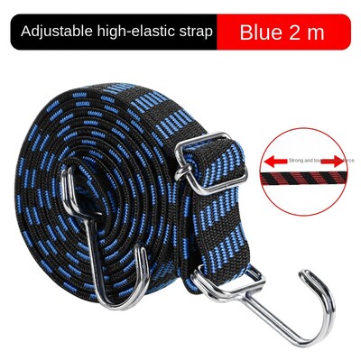 1 gab Velosipēdu gumijas gumijas bagāžas virves auklas āķi Velosipēdi Virves saite Velosipēda bagāžas jumta bagāžnieka siksna, fiksēta lente