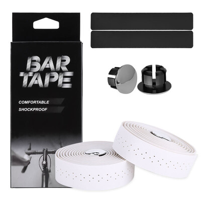 2GB Velosipēdu stūres lente Velosipēdu ceļa PU mākslīgās ādas EVA teksturētas perforatora siksnas riteņbraukšanas aprīkojums 2150x30x3mm piederumi