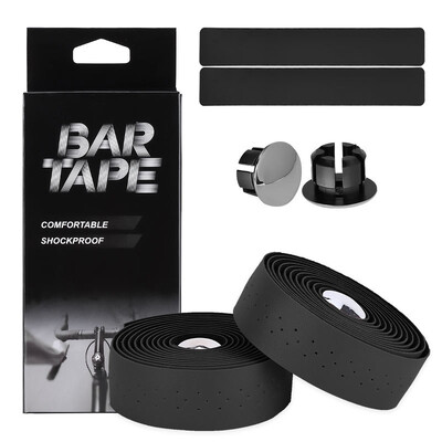 2GB Velosipēdu stūres lente Velosipēdu ceļa PU mākslīgās ādas EVA teksturētas perforatora siksnas riteņbraukšanas aprīkojums 2150x30x3mm piederumi