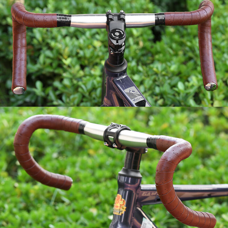 2GB Velosipēdu stūres lente Velosipēdu ceļa PU mākslīgās ādas EVA teksturētas perforatora siksnas riteņbraukšanas aprīkojums 2150x30x3mm piederumi