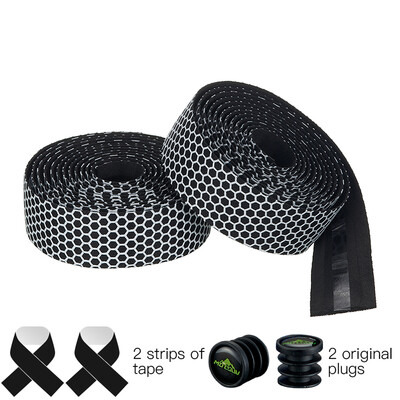 MOTSUV velosipēda stūres lentes šosejas velosipēda silikagela lente EVA mīksta elpojoša velosipēda stieņa lente ar fiksētu pārnesumu siksnu velosipēdu aksesuāri