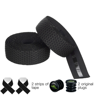 MOTSUV velosipēda stūres lentes šosejas velosipēda silikagela lente EVA mīksta elpojoša velosipēda stieņa lente ar fiksētu pārnesumu siksnu velosipēdu aksesuāri