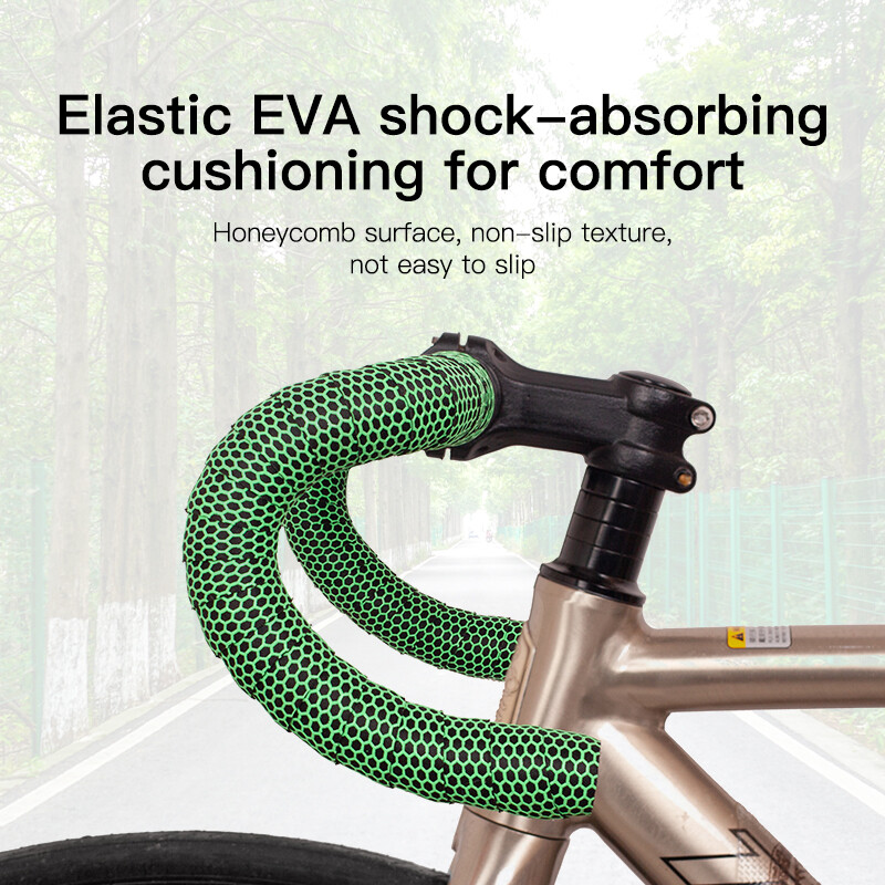 MOTSUV velosipēda stūres lentes šosejas velosipēda silikagela lente EVA mīksta elpojoša velosipēda stieņa lente ar fiksētu pārnesumu siksnu velosipēdu aksesuāri