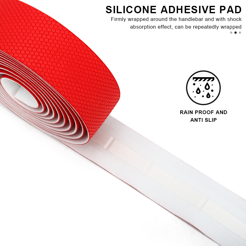 Banda de ghidon pentru bicicletă de drum cu 2 dopuri de bară Bandă de bară de bicicletă anti-alunecare care absoarbe șocurile PU EVA Moale Confortabile Accesorii pentru ciclism