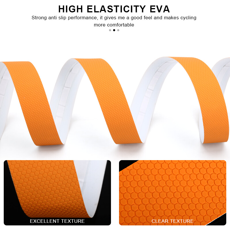 Banda de ghidon pentru bicicletă de drum cu 2 dopuri de bară Bandă de bară de bicicletă anti-alunecare care absoarbe șocurile PU EVA Moale Confortabile Accesorii pentru ciclism