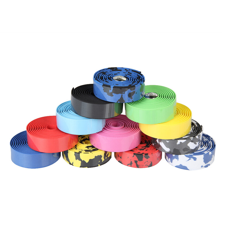 FIXED GEAR velosipēda stūres uztīšana augsta blīvuma 2gab velosipēda stūres siksna ar gala spraudni, nodilumizturīgi riteņbraukšanas piederumi