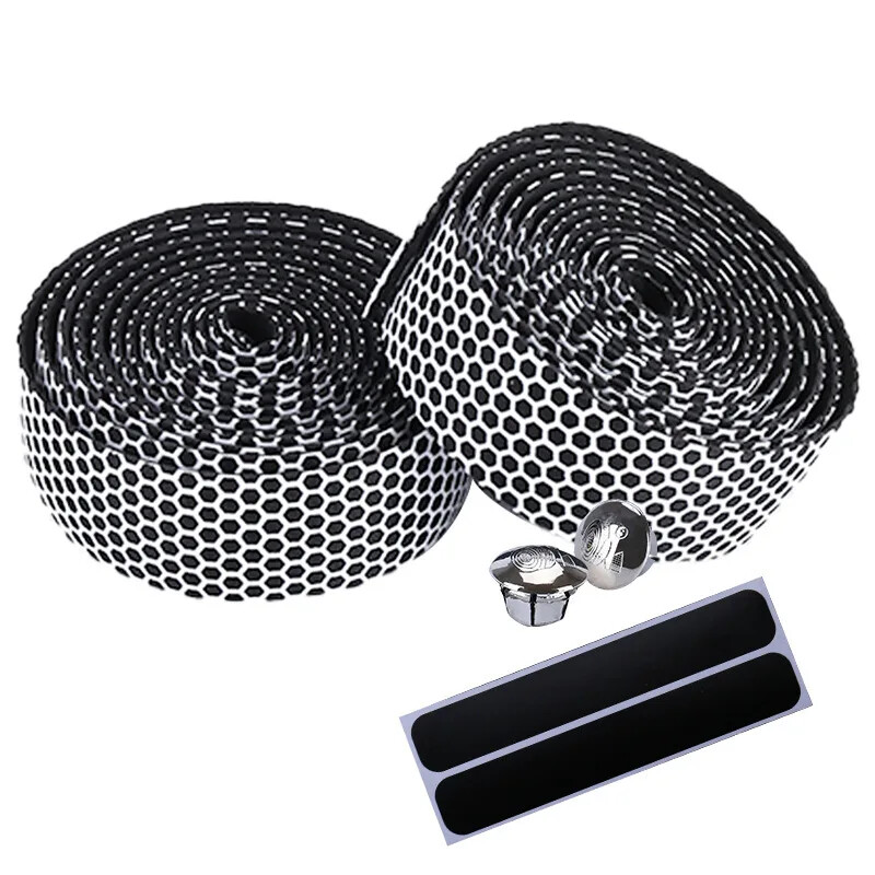 1 Pair šosejas velosipēdu stūres lente, pretslīdes silikagela stūres lente, amortizējoša riteņbraukšanas stieņa lente velosipēdu piederumi