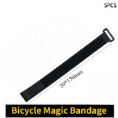 5GAB Melnā kalnu velosipēda iesiešanas Velcro siksnas maisījums Pretpogāšanas burvju saišu siksna Sprādzes Siksnas Kaklasaite Velcro Aksesuāri