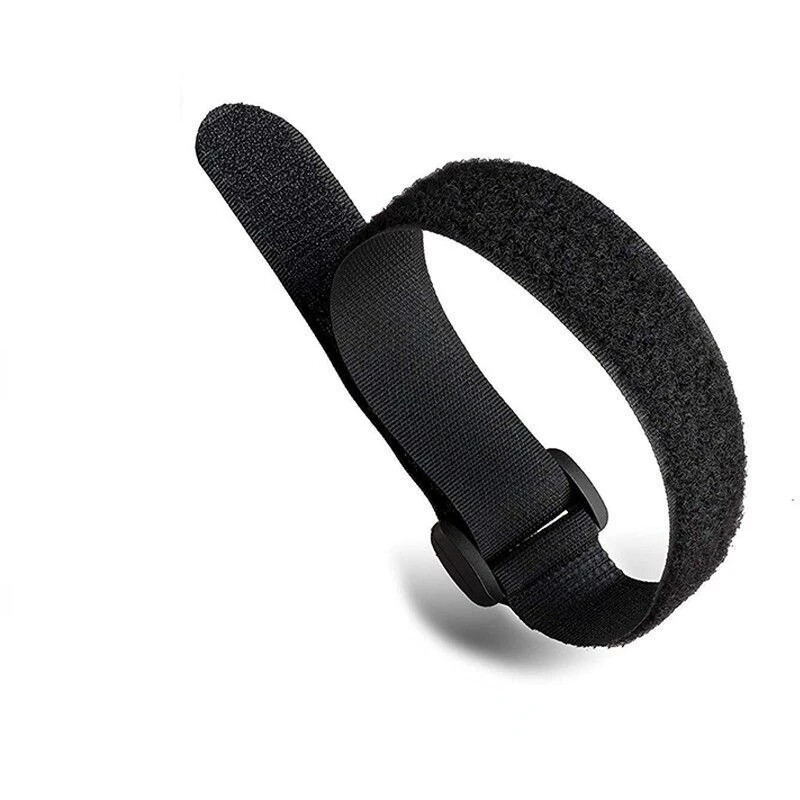 5GAB Melnā kalnu velosipēda iesiešanas Velcro siksnas maisījums Pretpogāšanas burvju saišu siksna Sprādzes Siksnas Kaklasaite Velcro Aksesuāri