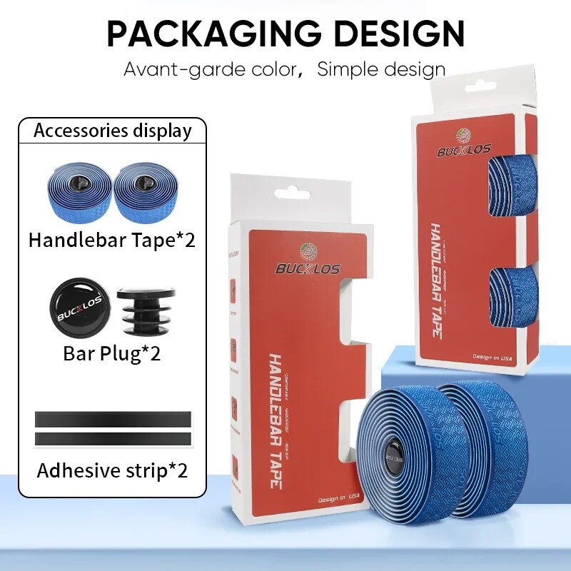 BUCKLOS šosejas velosipēdu stūres lentes EVA PU velosipēda stieņa lente mīksta riteņbraukšanas pretslīdes siksnas Profesionālās velosipēdu roktura siksnas