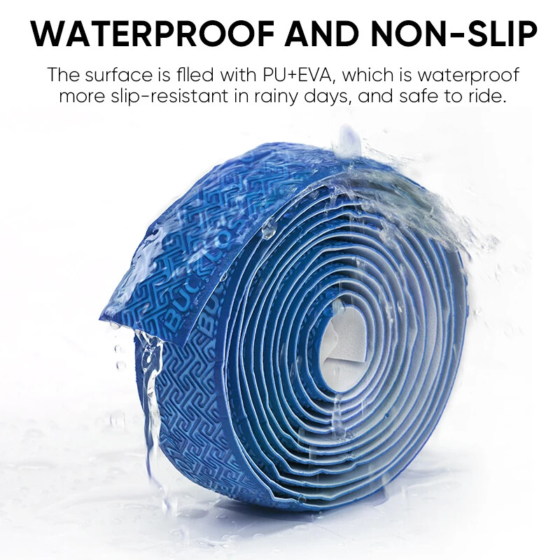 BUCKLOS šosejas velosipēdu stūres lentes EVA PU velosipēda stieņa lente mīksta riteņbraukšanas pretslīdes siksnas Profesionālās velosipēdu roktura siksnas