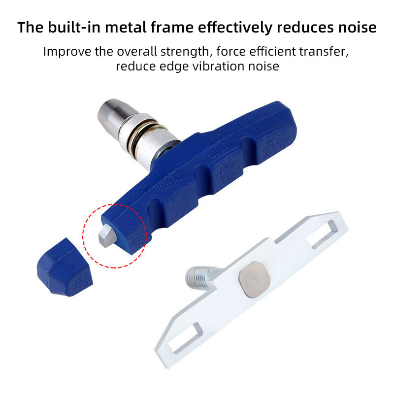 TOOPRE kalnu velosipēda V bremžu kluči Road Dead Speed Gumijas bremžu uzliku kluss, nodilumizturīgs C bremžu klucis