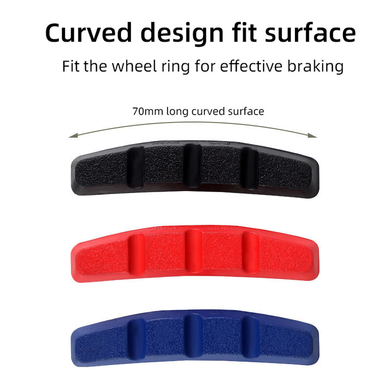 TOOPRE kalnu velosipēda V bremžu kluči Road Dead Speed Gumijas bremžu uzliku kluss, nodilumizturīgs C bremžu klucis