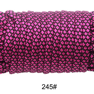 252 spalvos Paracord 550 25,50,100FT Paracord virvė Cuerda Escalada Mil Spec 7Strand Paracorde lauko stovyklavimo išgyvenimo rinkinys