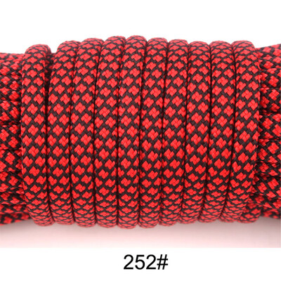 252 spalvos Paracord 550 25,50,100FT Paracord virvė Cuerda Escalada Mil Spec 7Strand Paracorde lauko stovyklavimo išgyvenimo rinkinys