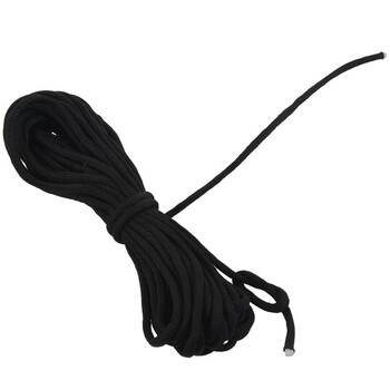 Paracord 550 Parachute Rope 7 Core Strand for Climbing Camping Buckle Rope Black 25FT