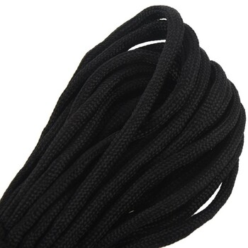 Paracord 550 Parachute Rope 7 Core Strand for Climbing Camping Buckle Rope Black 25FT