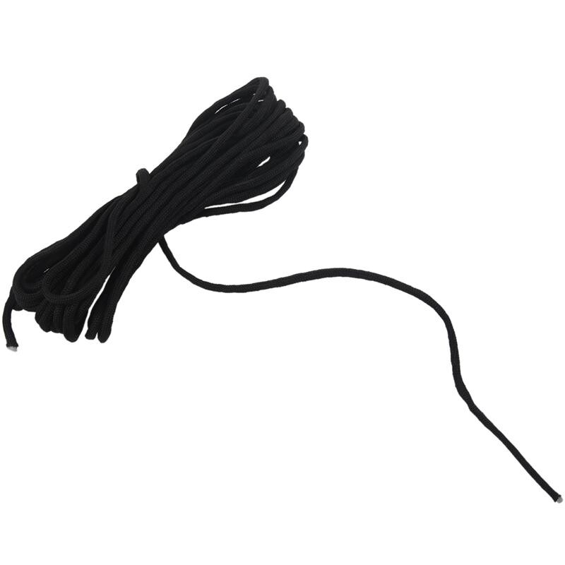 Paracord 550 parašiuto virvė 7 šerdies laipiojimo stovyklavimo sagties virvė, juoda 25 pėdų