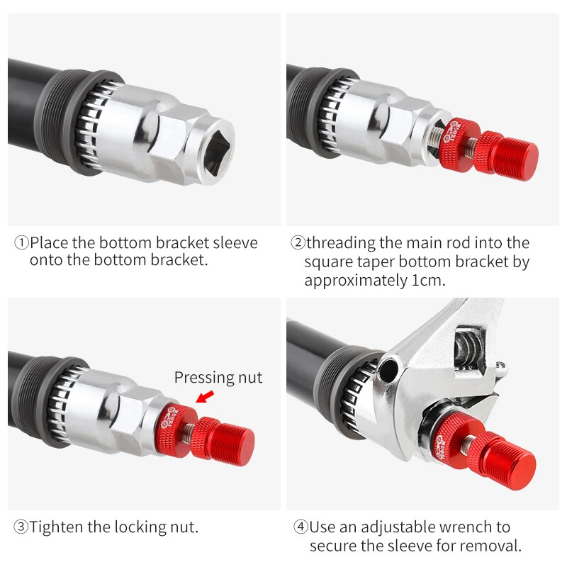 MUQZI velosipēda apakšējo kronšteinu noņemšanas rīks 20 zobiem BB