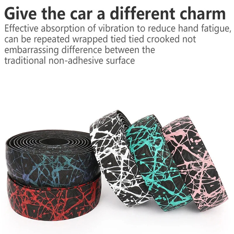 Šosejas velosipēda stūres lente Ātruma sacīkšu velosipēda stieņa lentes rokturis šķērssiksna pret slīdēšanu ceļu velosipēda stūre riteņbraukšanas siksnas